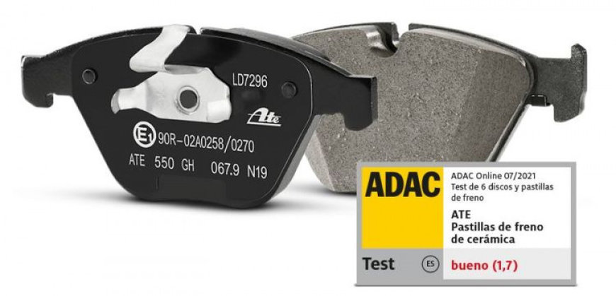 TEST FRENOS ADAC: PRIMER PUESTO PARA ATE CERAMIC